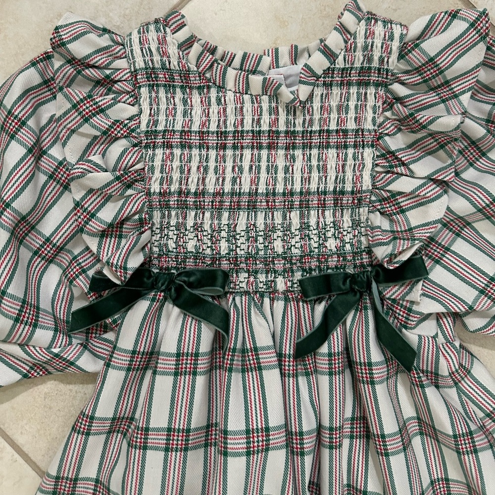 Bonnie Jean Piper Smocked Plaid Dress